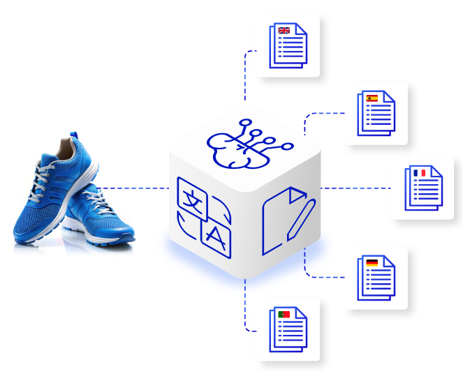 AI Linguist Icon and Concept Image AI Linguist Icon and Concept Image